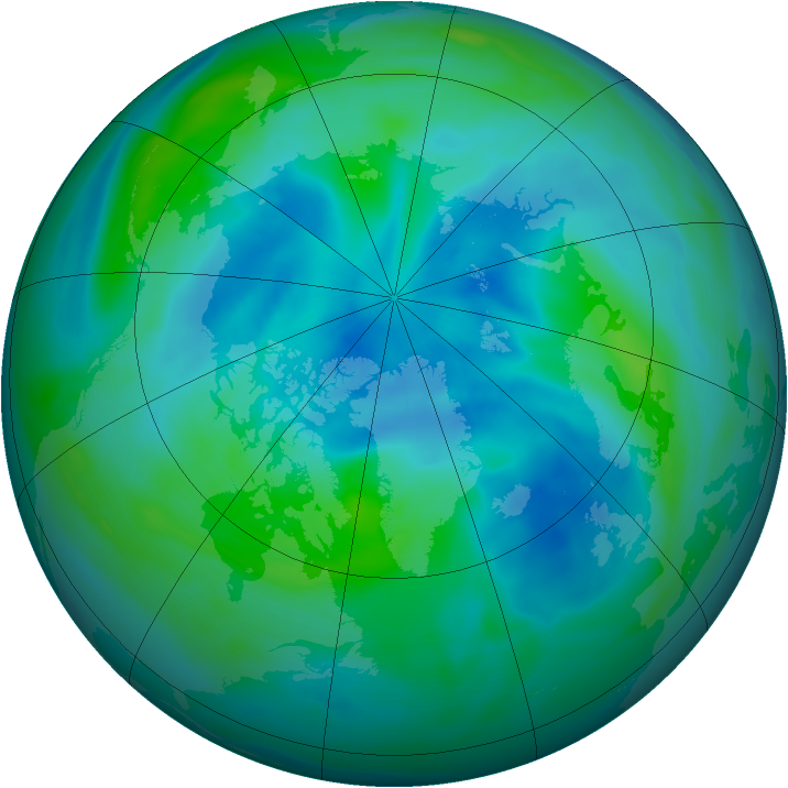 Arctic ozone map for 17 September 2005